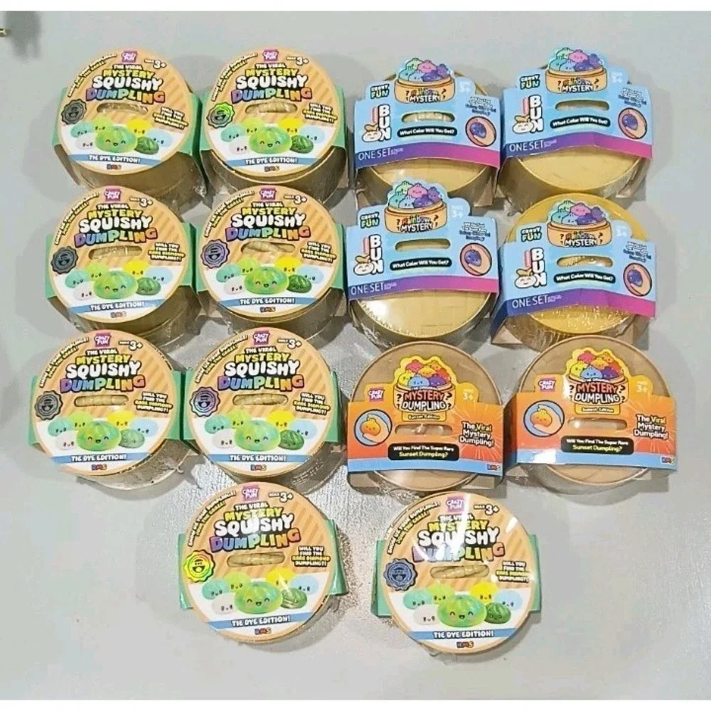Lot of 14 Squishy Bun Mystery Dumpling Variety Edition SEALED!